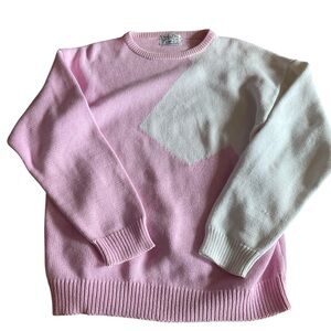 Dior Pink and White Crewneck Sweater